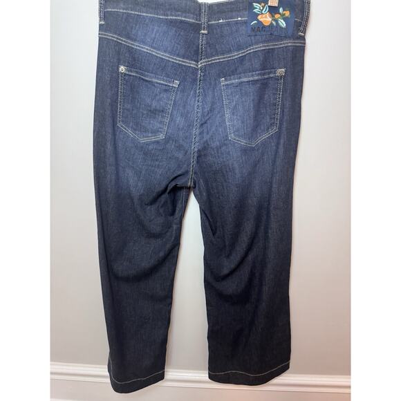 MAC JEANS Dream Wonderlight Wide Cropped Jeans Stretchy Size 38 US 8 NEW $269 - Picture 13 of 16